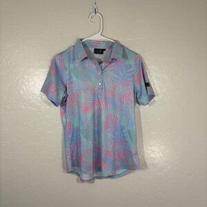 Sunday Swagger Golf Polo Shirt Womens Small Colorful Bold Athletic Stretch